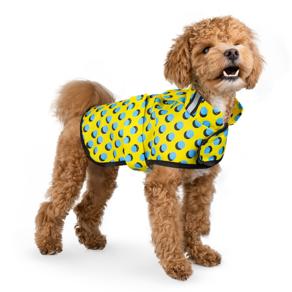 Дощовик для собак Barksi на липучці Поп арт