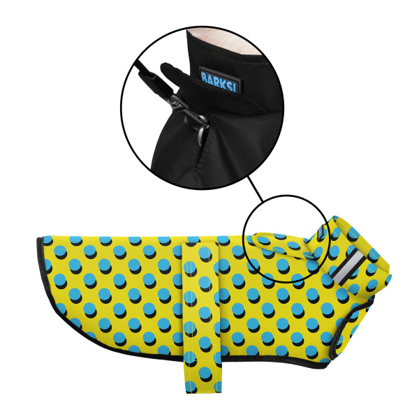 Дощовик для собак Barksi на липучці Поп арт