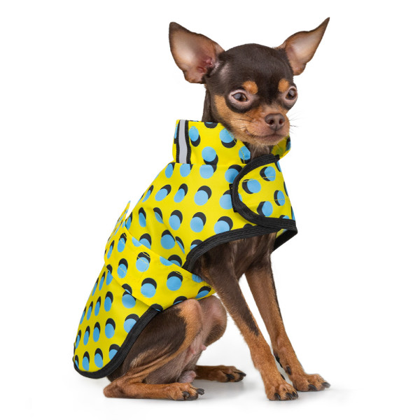 Дощовик для собак Barksi на липучці Поп арт