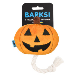 Іграшка для Собак Barksi з пищалкою Гарбузик зі шнурком